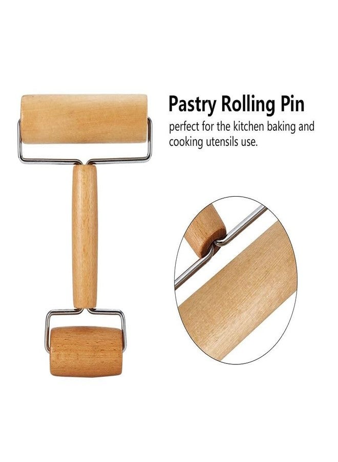 KUNYA Portable 2 Sided Hand Dough Rolling Pin for Chapatti, Pastry, Pasta, Bakery, Pizza Home Kitchen Use, Brown Colour 1 Pcs - Image 2